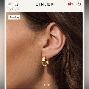 Linjer Jorunn 18k gold vermeil earrings